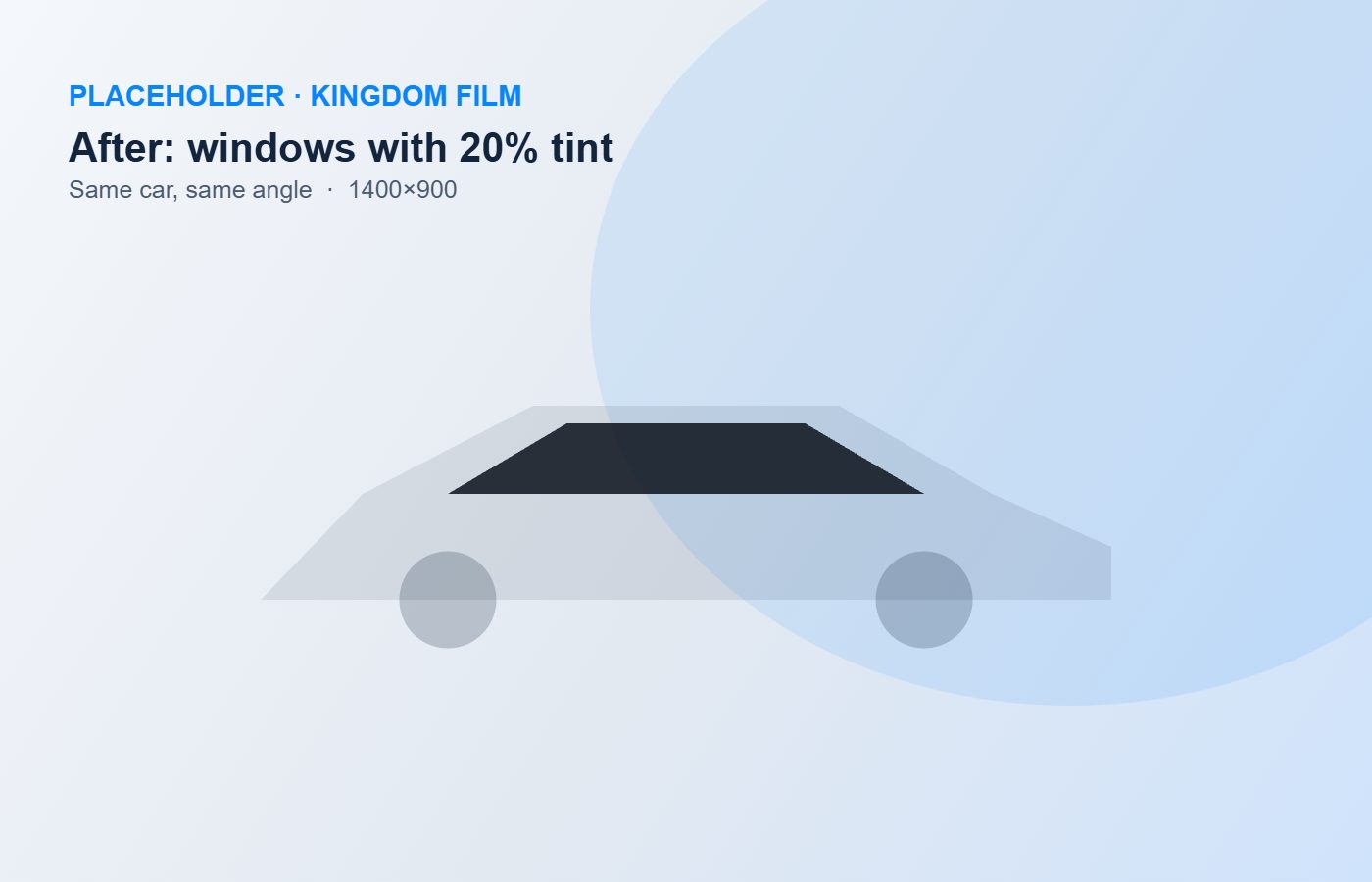 After: windows with 20% tint